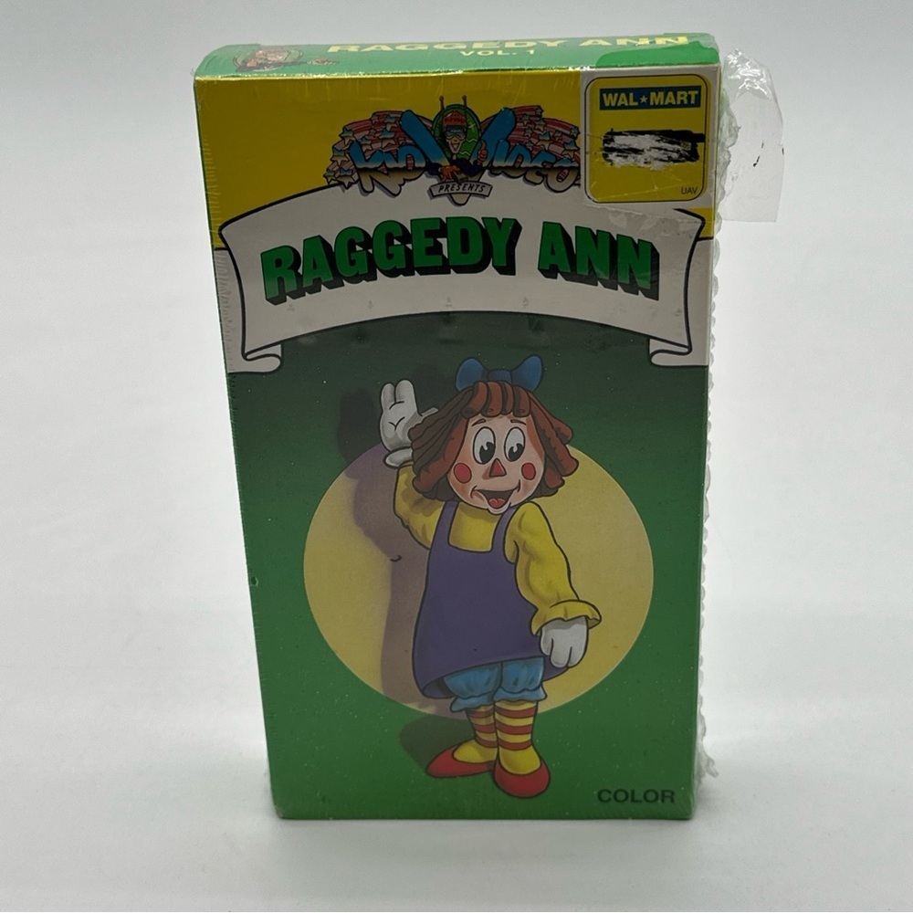 Vintage Raggedy Ann Volume 1 Classic Cartoons VHS Video 1989 ‎  Kid Video new